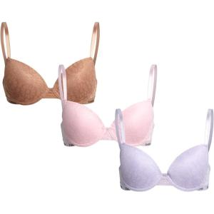 imagebebe Girls Training Bra  3 Pack Soft Molded Bra with Adjustable Straps  Training Bra for Girls A CupB CupOrchid