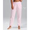 imagebebe Jogger or Wide Leg Sweatpants for Women French Terry Baggy Sweatpants with Pockets Womens SweatsPink Rose 2024