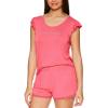 imagebebe Womens Pajamas Set  Shirt and Lounge Pajama Shorts Sleepwear SetCoral