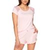 imagebebe Womens Pajamas Set  Shirt and Lounge Pajama Shorts Sleepwear SetLight Pink 23