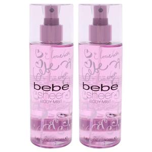 imageBebe Sheer Eau de Parfum Spray for Woman  Long Lasting Amber Floral Womens Fragrance  Notes of Citrus Cocktail Pink Peony and Sandalwood Perfume for Women  34 oz84 Fl Oz Pack of 2