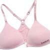 image:imagebebe Girls Training Bra  3 Pack Molded Padded Training Bras with Adjustable Straps Wireless Girls Bras for Tweens and TeensTank Pink