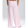 image:imagebebe Womens Sweatpants with Pockets French Terry Joggers Sweats for WomenPink Rose Wide Leg