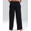 image:imagebebe Womens Sweatpants with Pockets French Terry Joggers Sweats for WomenWide Leg  Black