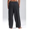 image:imagebebe Womens Sweatpants with Pockets French Terry Joggers Sweats for WomenWide Leg  Charcoal Heather
