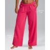 image:imagebebe Womens Sweatpants with Pockets French Terry Joggers Sweats for WomenWide Leg  Rasberry Red