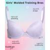 image:imagebebe Girls Training Bra  3 Pack Soft Molded Girls Bra with Adjustable Straps  Padded Bras for Teens A CupB CupOrchid