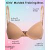 image:imagebebe Girls Training Bra  3 Pack Soft Molded Girls Bra with Adjustable Straps  Padded Bras for Teens A CupB CupSand