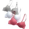 image:imagebebe Girls Training Bra  3 Pack Soft Molded Girls Bra with Adjustable Straps  Padded Bras for Teens A CupB CupSweet Rose