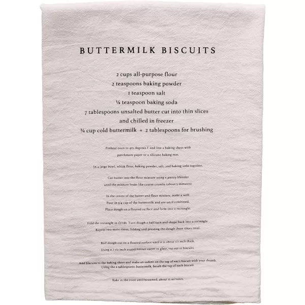imageSweet Water Decor Sugar Cookies Tea Towel  100 Cotton  Large Size 28 x 25 inches  Cream with Black Text  Bathroom Kitchen Dish Sugar CookiesButtermilk Biscuits