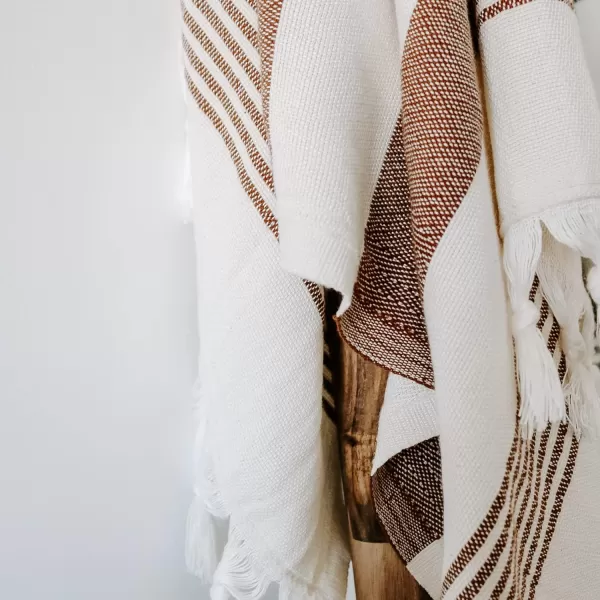 imageSweet Water Decor Turkish Cotton  Bamboo from Rayon Hand Towels  Large Size 19 x 35  Cream with Decorative Stripes  Bathroom Kitchen Dish or Baby Towel Multi Black StripesNeutral Stripes