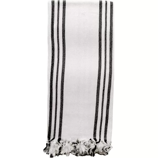 imageSweet Water Decor Turkish Cotton  Bamboo from Rayon Hand Towels  Large Size 19 x 35  Cream with Decorative Stripes  Bathroom Kitchen Dish or Baby Towel Multi Black StripesThree Black Stripes
