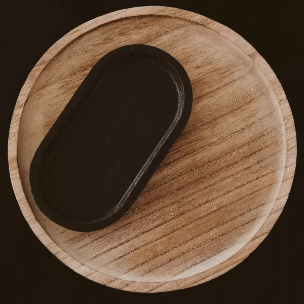 imageSweet Water Dcor Black Wood Tray for Home  Kitchen and Bathroom Dispenser Holder  Jewelry Dish  Wooden Soap Bottle Holder  Trays for Counters  Vanity Plate  Farmhouse Dish Dcor