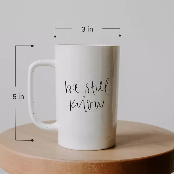 imageSweet Water Decor Be Still  Know Tall Religious Coffee Mugs  Inspirational Bible Verse 16oz Ceramic Coffee Cup  Microwave ampamp Dishwasher Safe Mug for Church ampamp Motivation