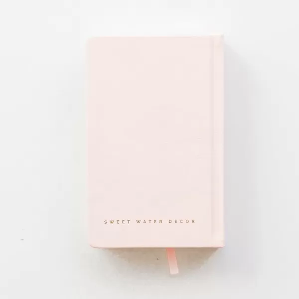 imageSweet Water Decor Cute Motivational Lined Composition Notebook for Women 100 Ruled Pages for Writing Diary with Fabric Inspirational Cover You Got ThisMoms One Line A Day