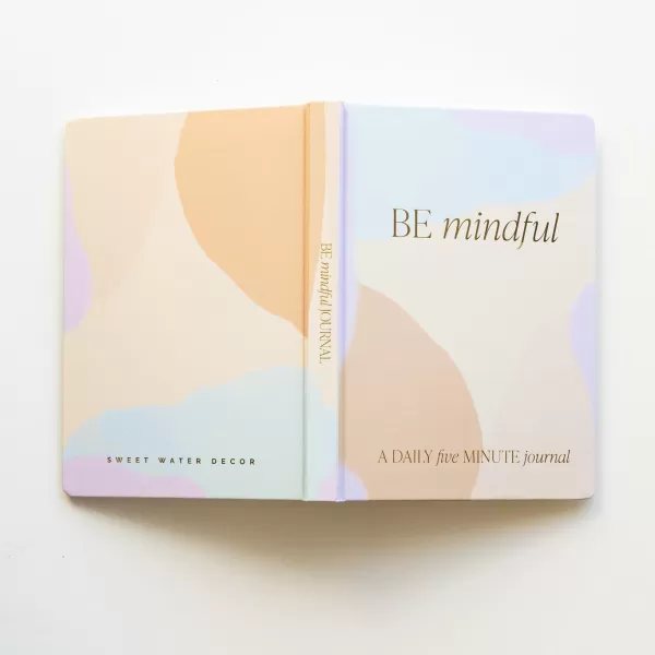 imageSweet Water Decor Cute Motivational Lined Composition Notebook for Women 100 Ruled Pages for Writing Diary with Fabric Inspirational Cover You Got ThisBe Mindful