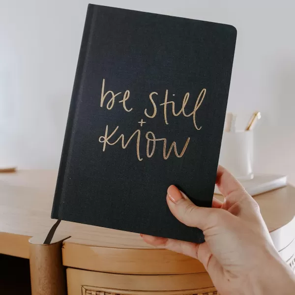 imageSweet Water Decor Cute Motivational Lined Composition Notebook for Women 100 Ruled Pages for Writing Diary with Fabric Inspirational Cover You Got ThisBe Still  Know