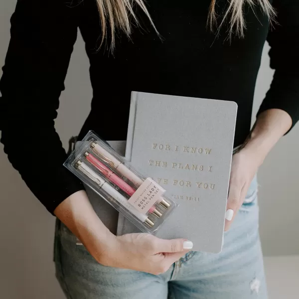 imageSweet Water Decor Cute Motivational Lined Composition Notebook for Women 100 Ruled Pages for Writing Diary with Fabric Inspirational Cover You Got ThisFor I Know The Plans I Have For You