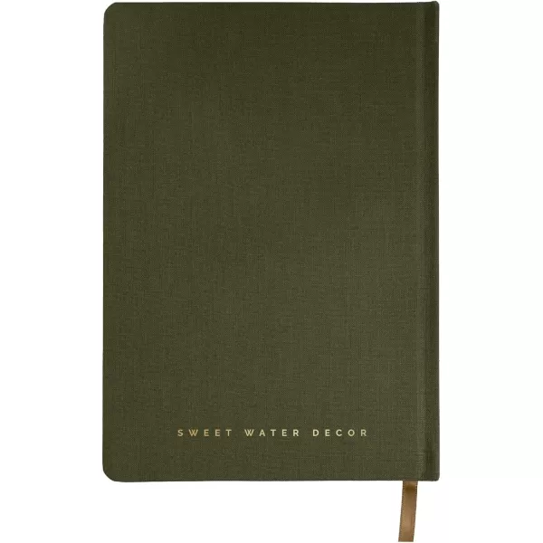 imageSweet Water Decor Cute Motivational Lined Composition Notebook for Women 100 Ruled Pages for Writing Diary with Fabric Inspirational Cover You Got ThisGo For It