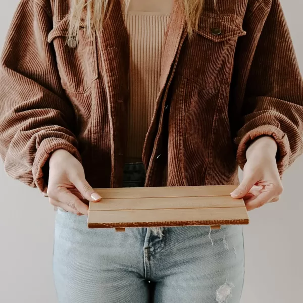 imageSweet Water Decor Natural Wood Rectangular Tray for Home  Kitchen and Bathroom Dispenser Holder  Jewelry Dish  Wooden Soap Bottles Holder  Trays for Counters  Vanity Plate  Farmhouse Dish DcorNatural