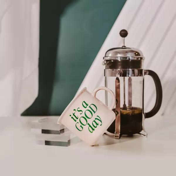 imageSweet Water Decor OMG Coffee Mug  11oz Ceramic Campfire Style Coffee Cup  Dishwasher and Microwave Safe  Engagement and Bridal Shower Gifts for BridesIts A Good Day