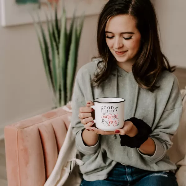imageSweet Water Decor OMG Coffee Mug  11oz Ceramic Campfire Style Coffee Cup  Dishwasher and Microwave Safe  Engagement and Bridal Shower Gifts for BridesGood Tidings