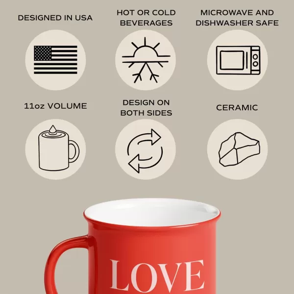imageSweet Water Decor OMG Coffee Mug  11oz Ceramic Campfire Style Coffee Cup  Dishwasher and Microwave Safe  Engagement and Bridal Shower Gifts for BridesLove You