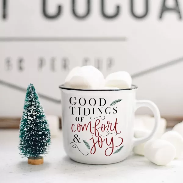 imageSweet Water Decor OMG Coffee Mug  11oz Ceramic Campfire Style Coffee Cup  Dishwasher and Microwave Safe  Engagement and Bridal Shower Gifts for BridesGood Tidings