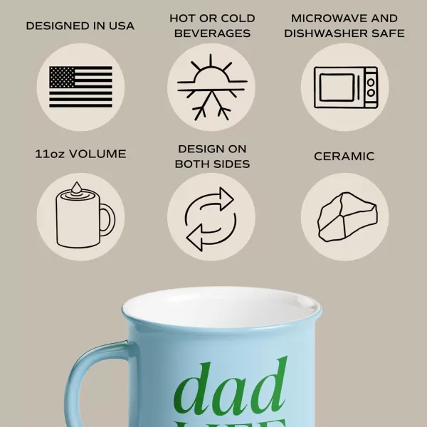 imageSweet Water Decor OMG Coffee Mug  11oz Ceramic Campfire Style Coffee Cup  Dishwasher and Microwave Safe  Engagement and Bridal Shower Gifts for BridesDad Life