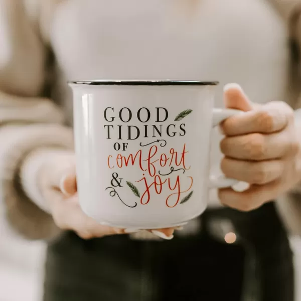 imageSweet Water Decor OMG Coffee Mug  11oz Ceramic Campfire Style Coffee Cup  Dishwasher and Microwave Safe  Engagement and Bridal Shower Gifts for BridesGood Tidings