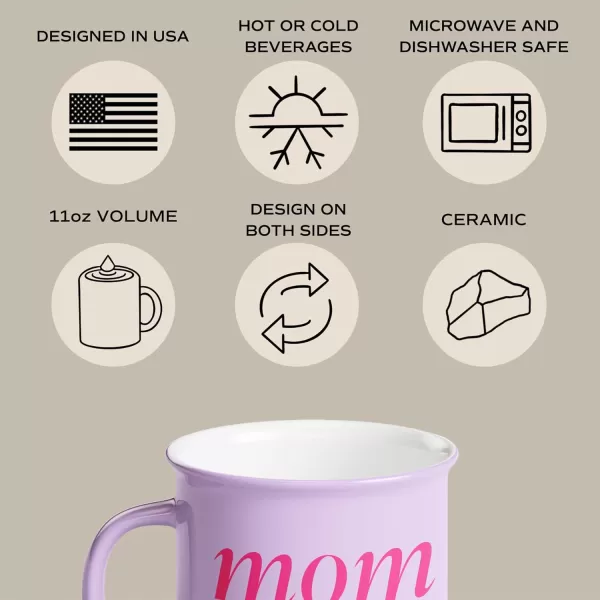 imageSweet Water Decor OMG Coffee Mug  11oz Ceramic Campfire Style Coffee Cup  Dishwasher and Microwave Safe  Engagement and Bridal Shower Gifts for BridesMom Life