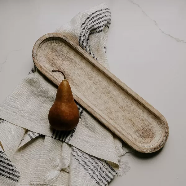 imageSweet Water Decor Rustic Wood Tray for Home  Kitchen and Bathroom Dispenser Holder  Jewelry Dish  Wooden Soap Holder for Bottles  Trays for Counter Tops  Vanity Plate  Farmhouse Dish Dcor14 Round