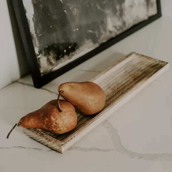 imageSweet Water Decor Rustic Wood Tray for Home  Kitchen and Bathroom Dispenser Holder  Jewelry Dish  Wooden Soap Holder for Bottles  Trays for Counter Tops  Vanity Plate  Farmhouse Dish Dcor14 Rectangle