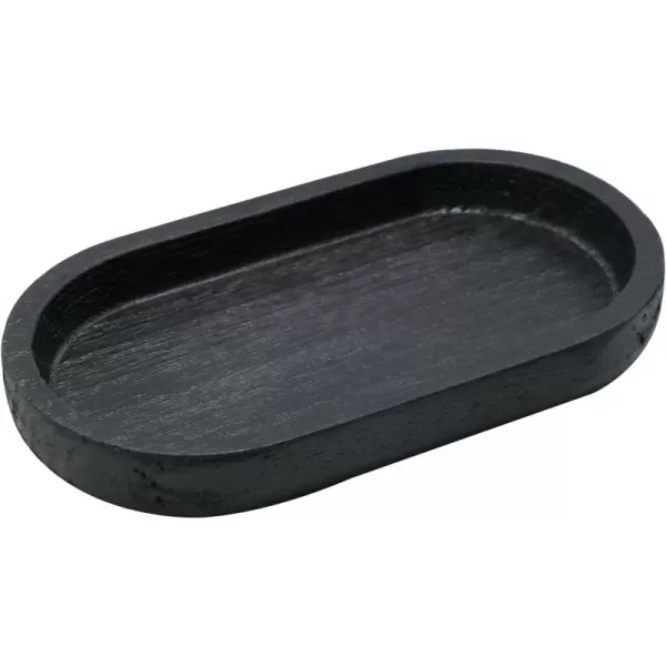 imageSweet Water Dcor Black Wood Tray for Home  Kitchen and Bathroom Dispenser Holder  Jewelry Dish  Wooden Soap Bottle Holder  Trays for Counters  Vanity Plate  Farmhouse Dish Dcor