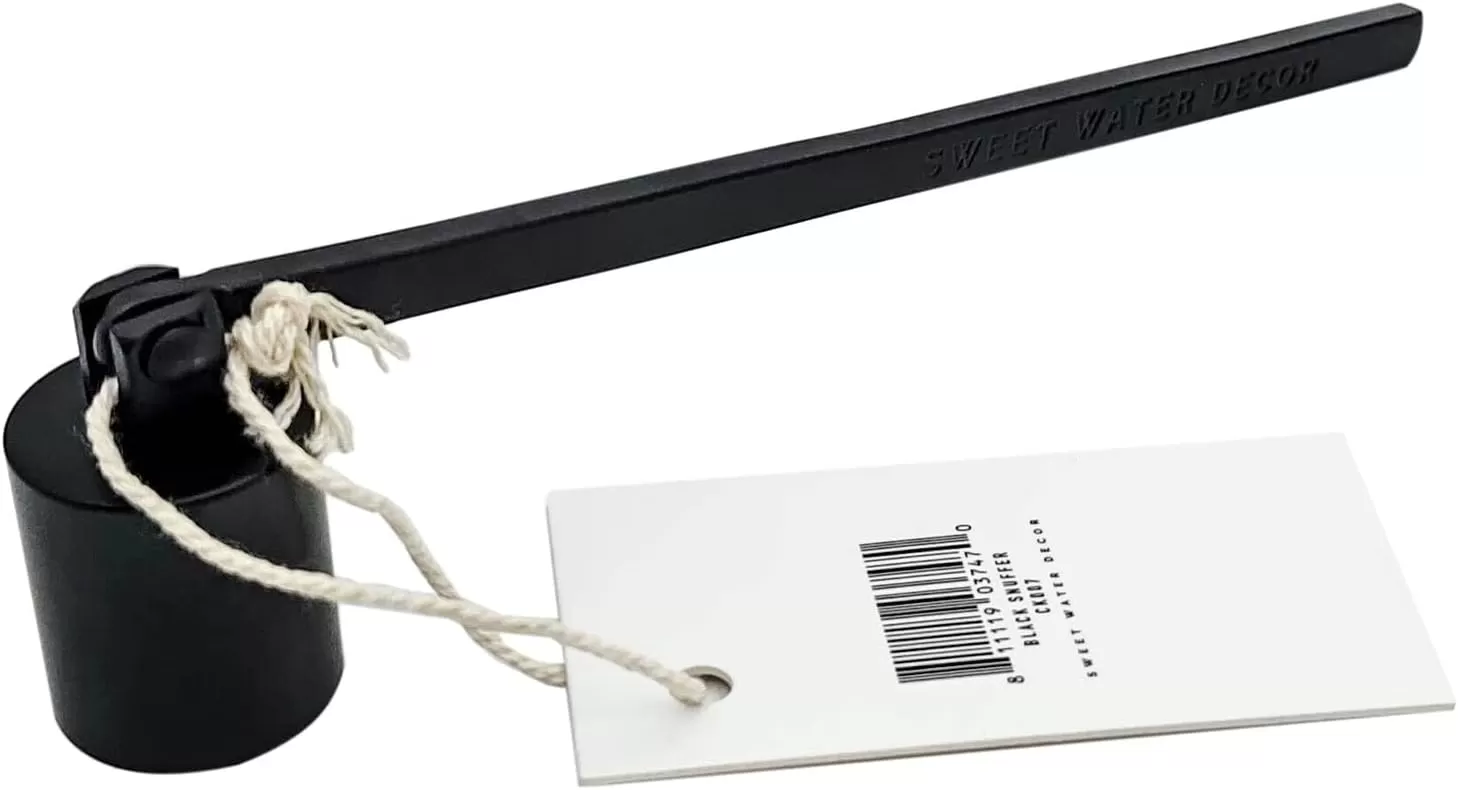 imageSweet Water Decor Black Candle Snuffer  Candle Care Accessories for Candle Lovers  Candle Maintenance ToolsBlack