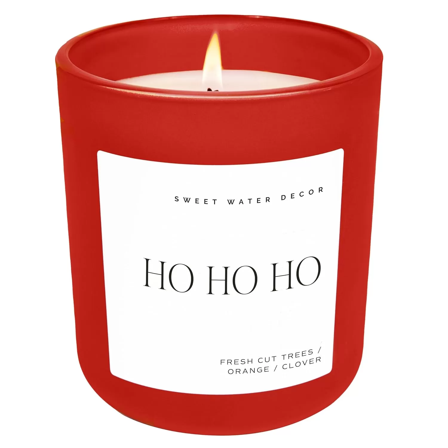 imageSweet Water Decor By The Fireside Candle  Vanilla Caramel Amber Tonka Smoky Woods Musk Winter Scented Soy Candles for Home  15oz Tan Jar 70 Hour Burn Time Made in the USARed