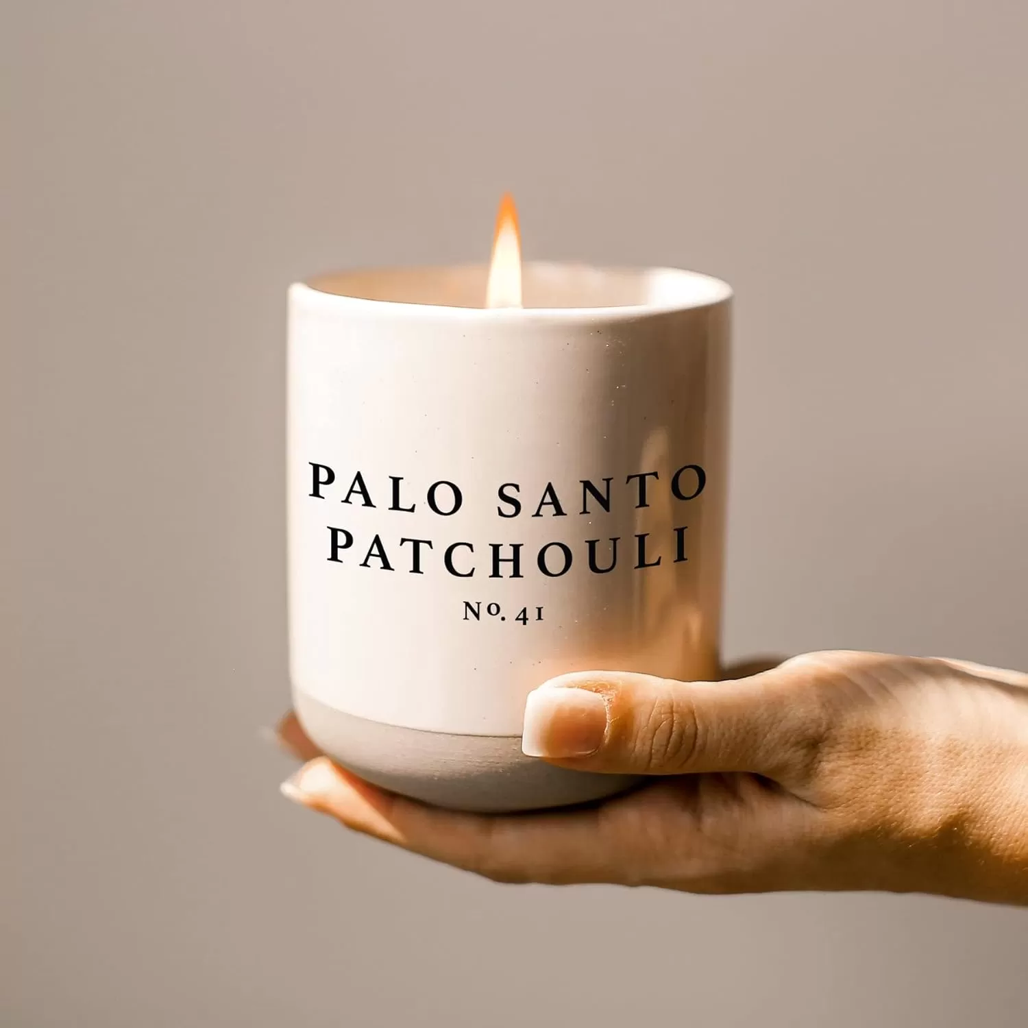 imageSweet Water Decor Christmas Candle  Apple Cider Cinnamon Fresh Cut Christmas Tree and Cookies Scented Soy Candle for Home  12oz Black Stoneware Jar 60 Hour Burn Time Made in the USAPalo Santo Patchouli