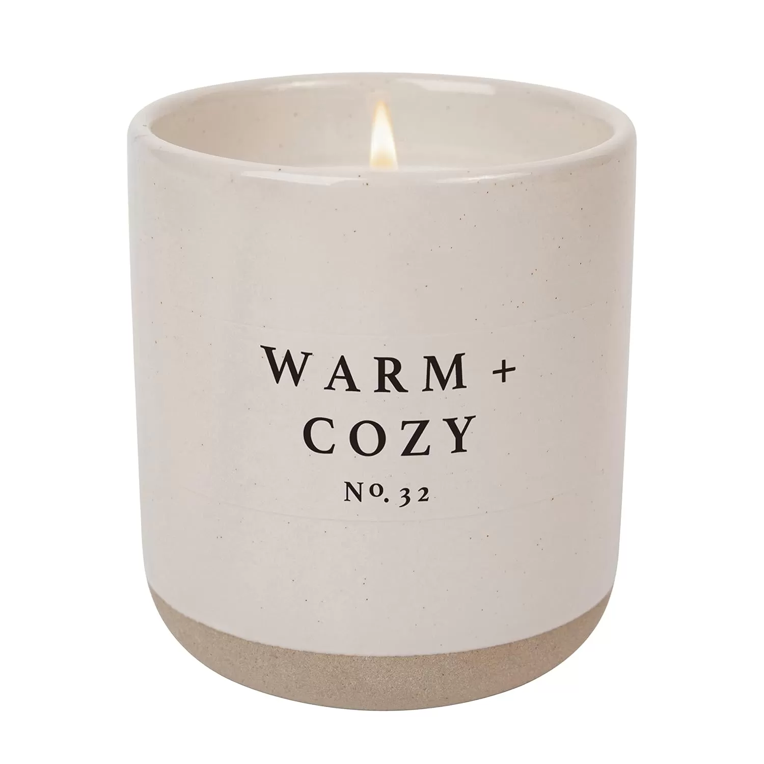 imageSweet Water Decor Christmas Candle  Apple Cider Cinnamon Fresh Cut Christmas Tree and Cookies Scented Soy Candle for Home  12oz Black Stoneware Jar 60 Hour Burn Time Made in the USAWarm  Cozy