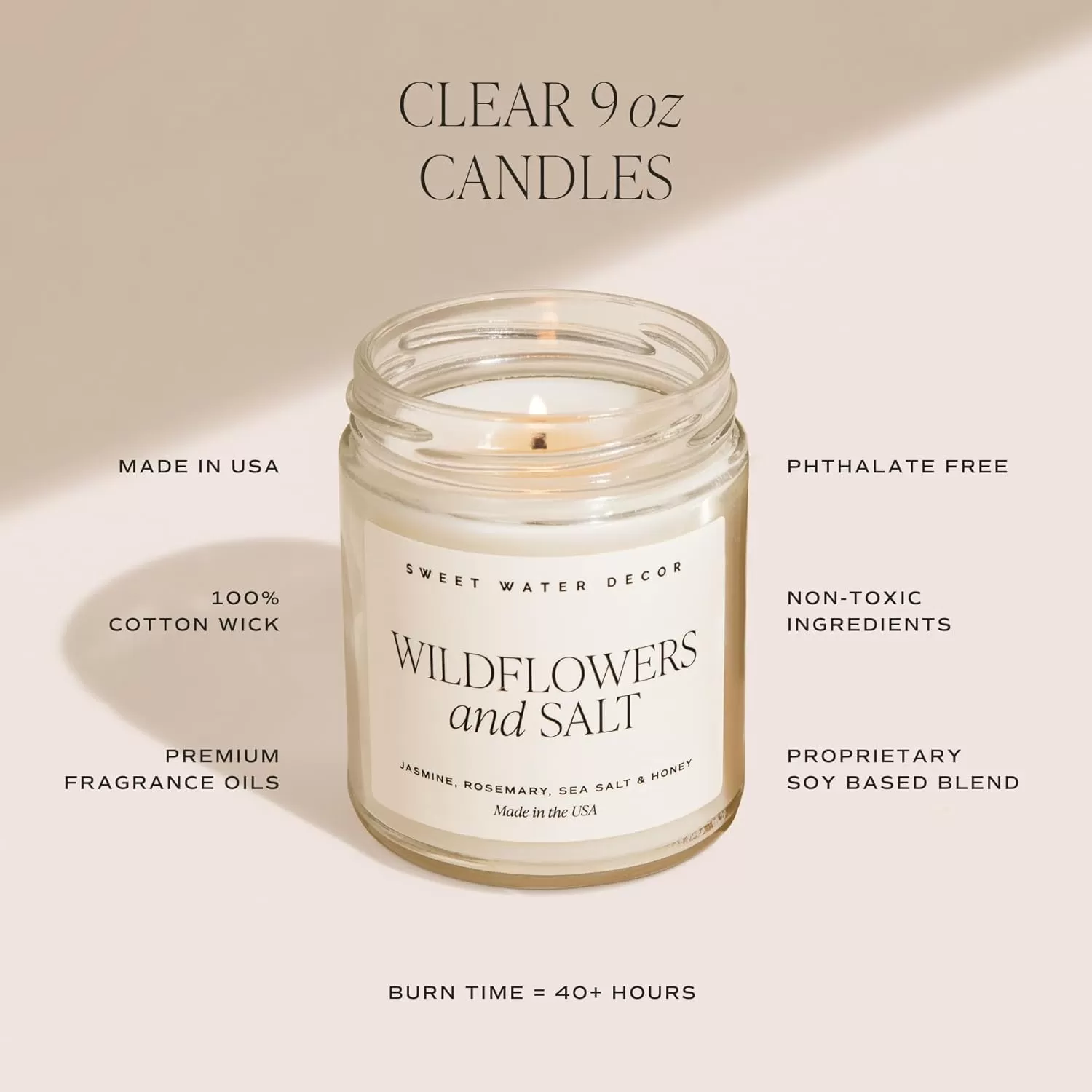 imageSweet Water Decor Christmas Tree Candle  Pine Needles Cedarwood Cypress and Evergreen Soy Holiday Scented Candles for Home  9oz Clear Jar Candle 40 Hour Burn Time Made in the USALuxury Getaway