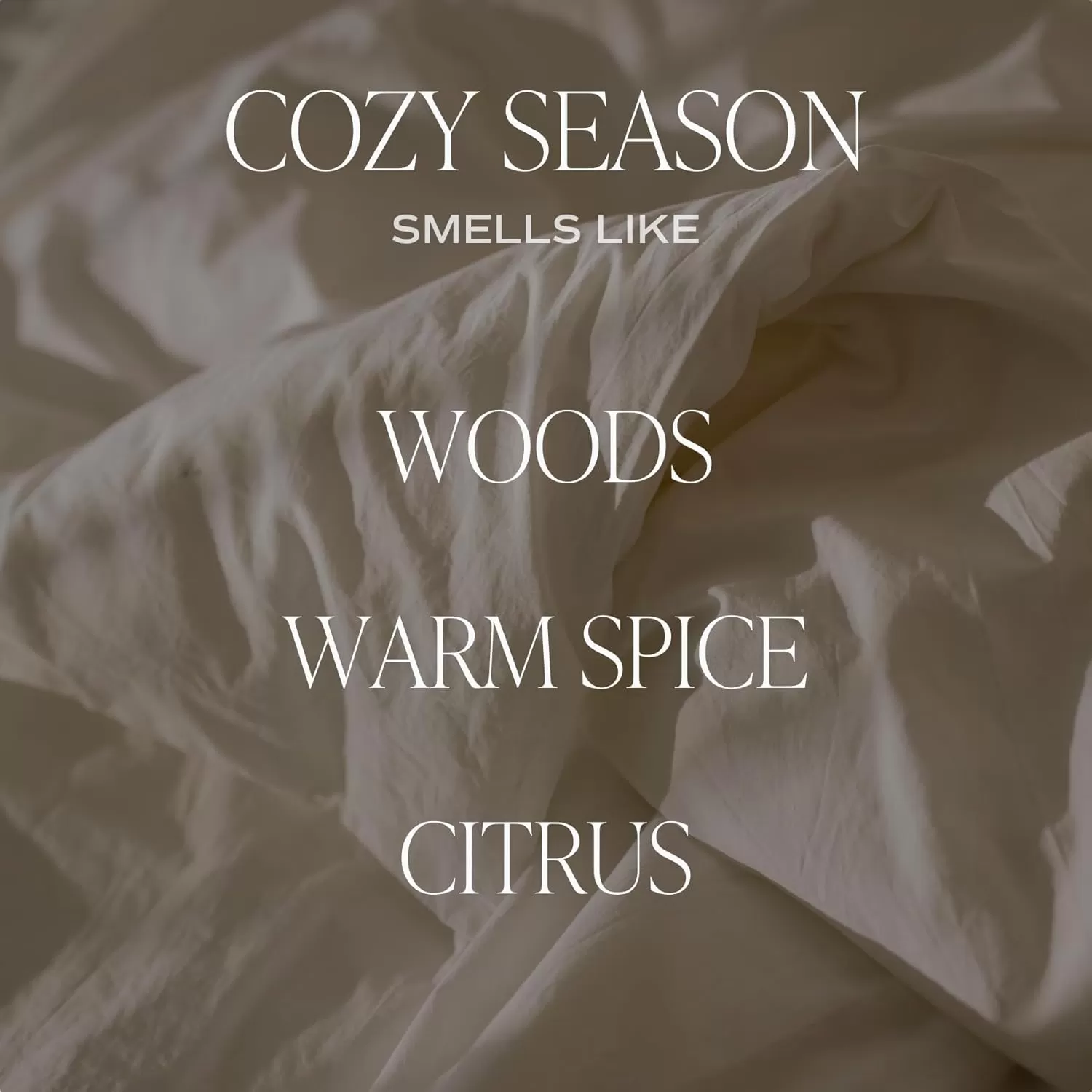 imageSweet Water Decor Cozy Season Soy Candle  Woods Warm Spice and Citrus Scented Candle for Home  15oz Tan Matte Jar 70 Hour Burn Time Made in the USA  Winter Candles for HomeTan