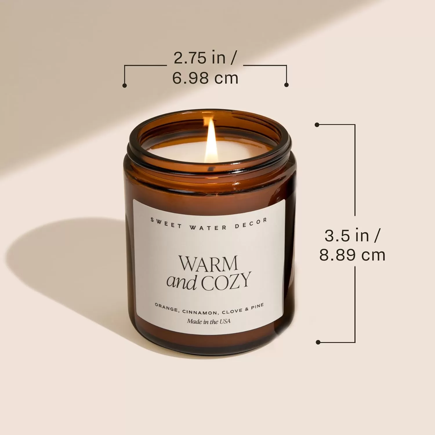imageSweet Water Decor Palo Santo Patchouli Candle  Vanilla Musk Sandalwood Patchouli Scented Soy Candles for Home  Gifts for Women Men Housewarming  9oz Amber Jar 40 Hour Burn TimeChristmas