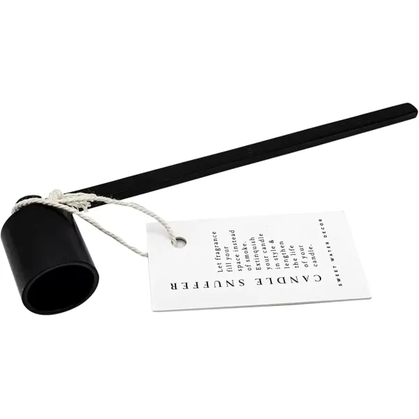 imageSweet Water Decor Black Candle Snuffer  Candle Care Accessories for Candle Lovers  Candle Maintenance ToolsBlack