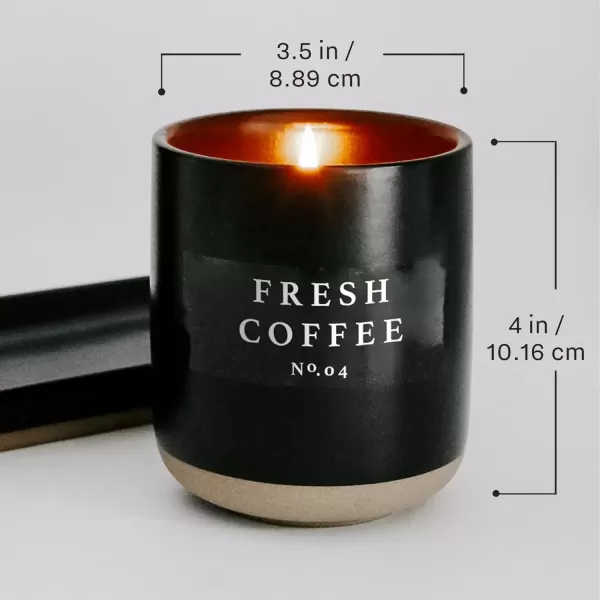 imageSweet Water Decor Christmas Candle  Apple Cider Cinnamon Fresh Cut Christmas Tree and Cookies Scented Soy Candle for Home  12oz Black Stoneware Jar 60 Hour Burn Time Made in the USAPalo Santo Patchouli