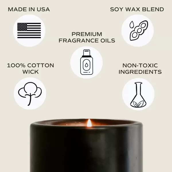 imageSweet Water Decor Christmas Candle  Apple Cider Cinnamon Fresh Cut Christmas Tree and Cookies Scented Soy Candle for Home  12oz Black Stoneware Jar 60 Hour Burn Time Made in the USAFraser Fir