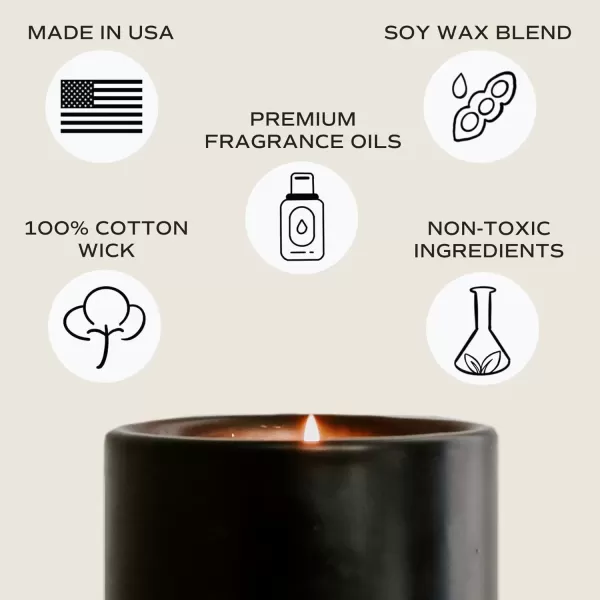 imageSweet Water Decor Christmas Candle  Apple Cider Cinnamon Fresh Cut Christmas Tree and Cookies Scented Soy Candle for Home  12oz Black Stoneware Jar 60 Hour Burn Time Made in the USACinnamon Rolls