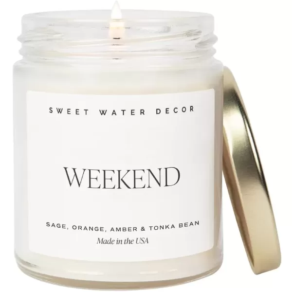 imageSweet Water Decor Christmas Candle  Cinnamon Trees Orange and Clove Scents  Christmas Candles and Decor for Home  9oz Clear Jar Soy Candle Made in the USAWeekend