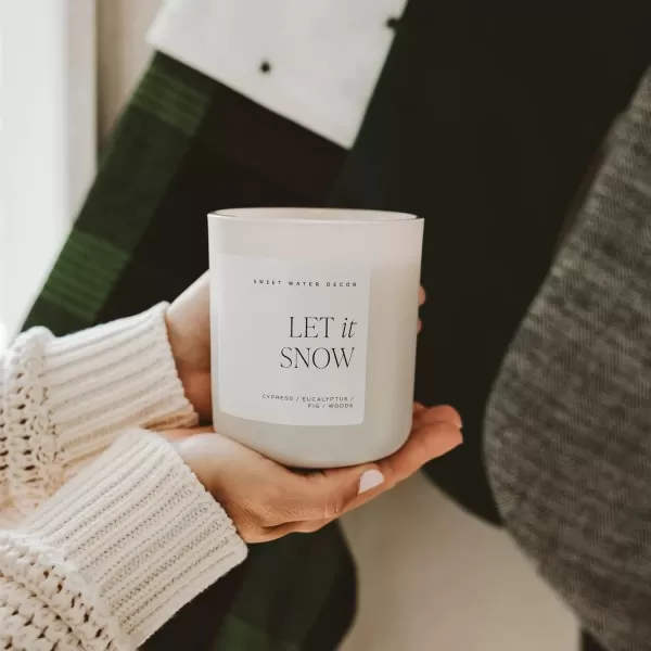 imageSweet Water Decor Cozy Season Soy Candle  Woods Warm Spice and Citrus Scented Candle for Home  15oz Tan Matte Jar 70 Hour Burn Time Made in the USA  Winter Candles for HomeTan