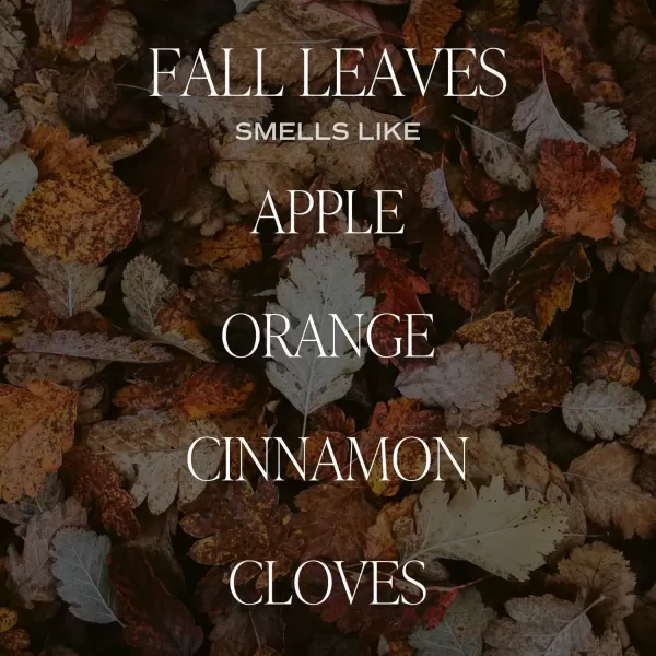 imageSweet Water Decor Leaves Candle  Autumn Cinnamon Apple Fall Scented Soy Candles for Home  9oz Clear Jar 40 Hour Burn Time Made in the USAAutumn Leaves