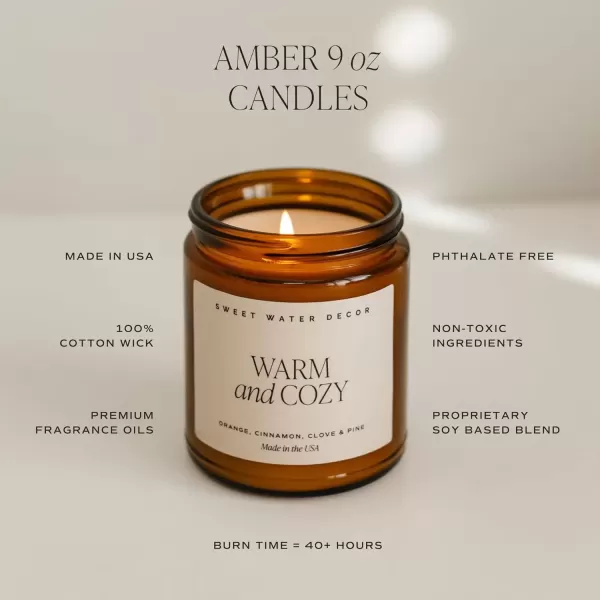 imageSweet Water Decor Palo Santo Patchouli Candle  Vanilla Musk Sandalwood Patchouli Scented Soy Candles for Home  Gifts for Women Men Housewarming  9oz Amber Jar 40 Hour Burn TimeLet It Snow