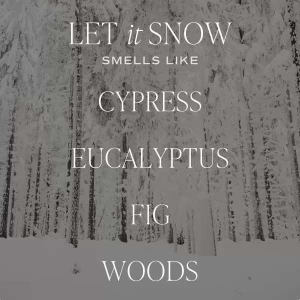 imageSweet Water Decor Relaxation Soy Candle  Eucalyptus Peppermint and Clove Scented Candles for Home  9oz Clear Jar  Gold Lid 40 Hour Burn Time Made in the USALet It Snow